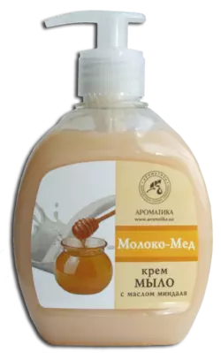 Мыло жидкое косметическое Ароматика Молоко-Мед, 290 мл Мыло жидкое косметическое Ароматика Молоко-Мед, 290 мл