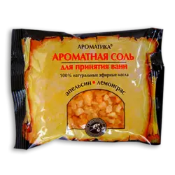 Соль черного моря для ванн Ароматика Лемонграсс-Апельсин, Вес 100 г. Соль черного моря для ванн Ароматика Лемонграсс-Апельсин, Вес 100 г.