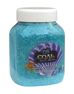 Соль для ванн гранулированная Ароматика Морской бриз, Вес 1300 гр.