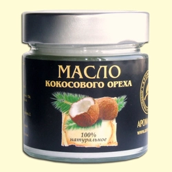 Кокосового ореха, 100% натуральное масло Ароматика нерафинированное, 200 мл Кокосового ореха, 100% натуральное масло Ароматика нерафинированное, 200 мл