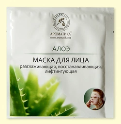 Биоцеллюлозная лифтинг-маска Ароматика Алоэ, Вес 35 г.