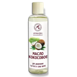Масло кокосовое Ароматика Для увеличения густоты и силы волос, 200 мл Масло кокосовое Ароматика Для увеличения густоты и силы волос, 200 мл