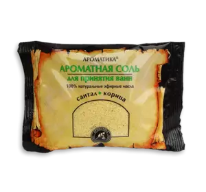 Соль черного моря для ванн Ароматика Сантал-Корица, Вес 100 г. Соль черного моря для ванн Ароматика Сантал-Корица, Вес 100 г.
