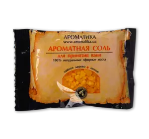 Соль черного моря для ванн Ароматика Чайное дерево-Лимон, Вес 100 г.